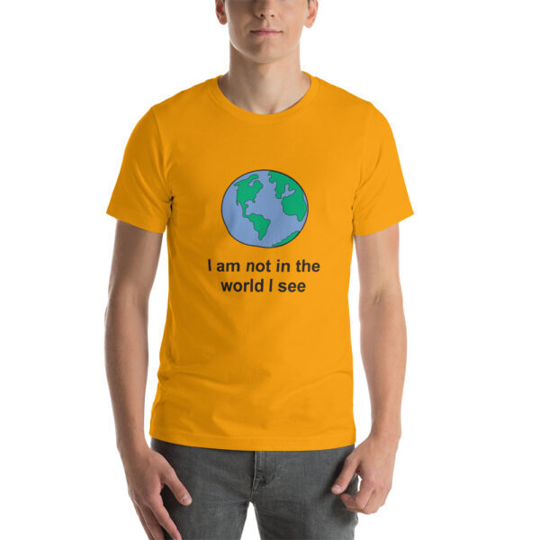 I am not in the world I see tee shirt